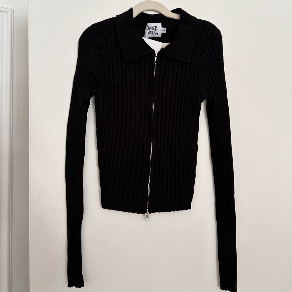 Princess Polly Ribbed Zip-Up - Picture 2 of 6